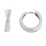 Boucles d'oreilles créoles avec or 750