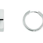 Hoop Earrings with 750 gold