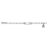 Plaque bracelet gold 750 yellow