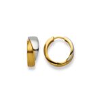 Boucles d'oreilles créoles avec or 750