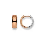 Boucles d'oreilles créoles avec or 750