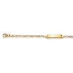 Bracciale placca oro 750 giallo