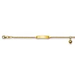 Plaque bracelet gold 750 yellow