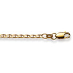 Collana Catena 42 cm Marine-Panzer 2,4 mm Oro Giallo 750
