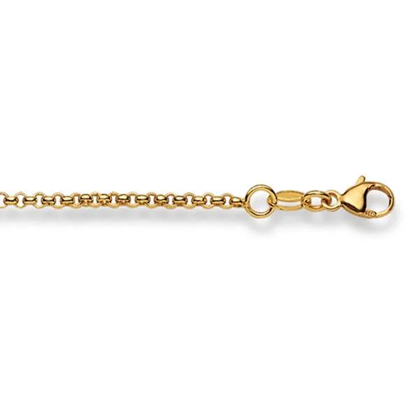 Chain Necklace  38 cm Erbs 1.9 mm Yellow Gold 750 – Image 1