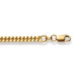 Collana Catena 45 cm Panzer sabbiato 3,5 mm Oro Giallo 750