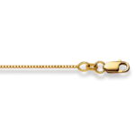 Collana Catena 42 cm Venezianer 4-kant 0,9 mm Oro Giallo 750
