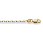 Collana Catena 45 cm Anker sabbiato 2,1 mm Oro Giallo 750