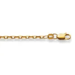 Chain Necklace  55 cm Anker sanded 2.1 mm Yellow Gold 750