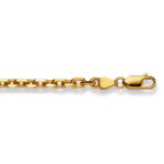 Chain Necklace  60 cm Anker sanded 3.6 mm Yellow Gold 750