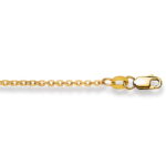 Chain Necklace  50 cm Spiegelanker 1.8 mm Yellow Gold 750