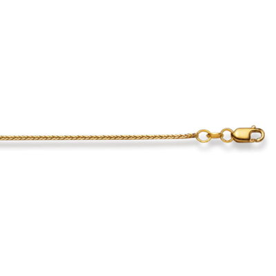 Collana Catena 40 cm Fuchsschwanz sabbiato 0,7 mm Oro Giallo 750