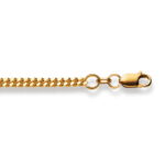 Chain Bracelet  Panzer geschliffen 19 cm yellow Gold 750
