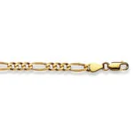 Chain Bracelet  Figaro 21 cm yellow Gold 750