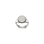 Bague Homme Classique en Or blanc 750