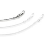 Kette Halskette 45 cm Omegakette 1,1 mm Weißgold 750