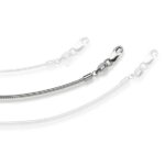 Kette Halskette 45 cm Omegakette 1,4 mm Weißgold 750