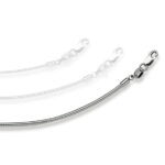 Chain Necklace  42 cm Omega Chain 1.7 mm White Gold 750