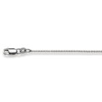 Chain Necklace  45 cm Venezianer 4-kant 0.9 mm White Gold 750