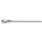 Collana Catena 38 cm Venezianer 4-kant 1,3 mm Oro Bianco 750