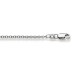 Chain Necklace  38 cm Anker Round 2 mm White Gold 750