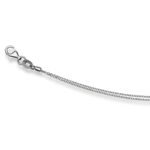 Chain Necklace  42 cm Anker Round 0.6 mm White Gold 750