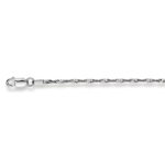 Chain Necklace  42 cm Singapore Chain 1.8 mm White Gold 750