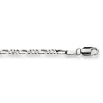 Chain Bracelet  Figaro 19 cm White Gold 750