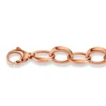 Chain Bracelet  Fantasie-Kette 20 cm pink Gold 750