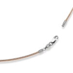 Collana Catena 45 cm Catena Omega 1,4 mm bicolore Oro 750