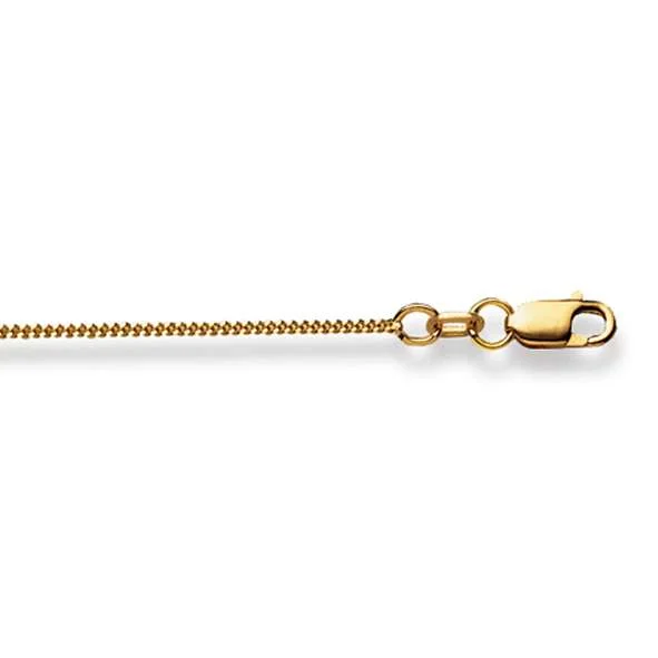 313603035 Chain Necklace 45 cm Panzer sanded 1.2 mm Yellow Gold 585 - immagine 1