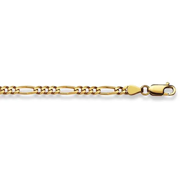 313604557 Chain Necklace 45 cm Figaro Chain 3.6 mm Yellow Gold 585 - immagine 1