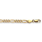 Collier Chaîne 45 cm Chaîne Figaro 4,5 mm Or Jaune 585
