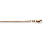 Chain Necklace  45 cm Panzer sanded 1.5 mm Yellow Gold 585