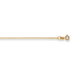 Chain Necklace  40 cm Venezianer 4-kant 0.9 mm Yellow Gold 375