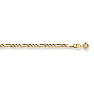Collana Catena 40 cm Catena Figaro 2,9 mm Oro Giallo 375